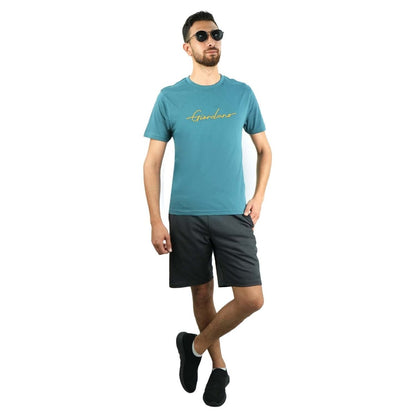 Men's Cotton Crewneck Tee With Signature Print - Giordano