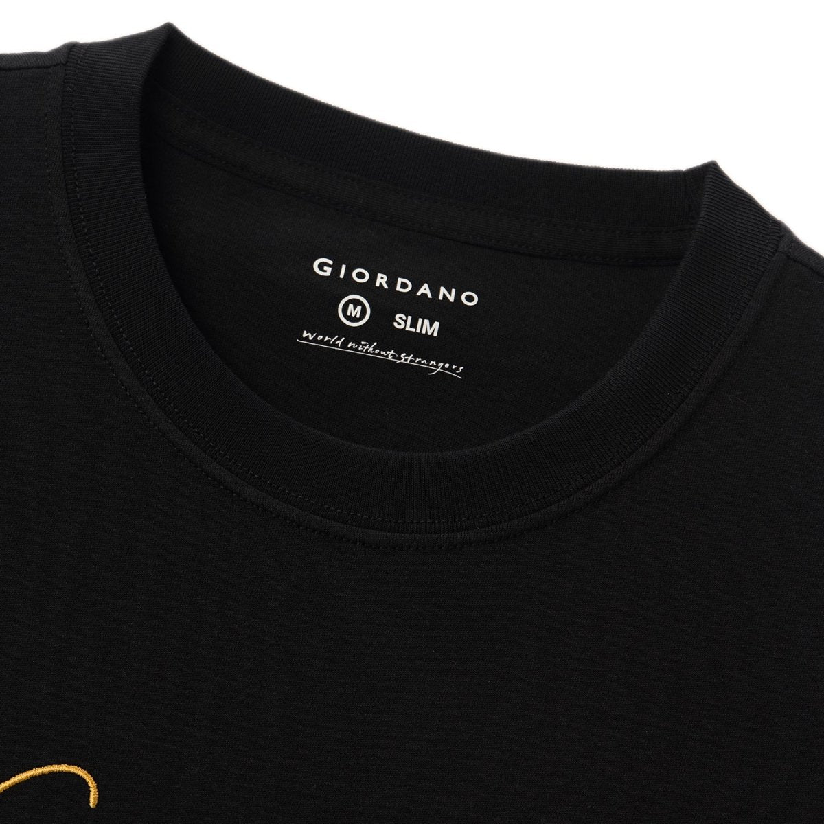Men's Cotton Crewneck Tee With Signature Print - Giordano