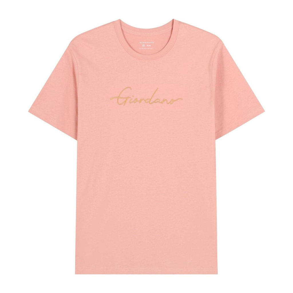 Men's Cotton Crewneck Tee With Signature Print S - Shop Giordano