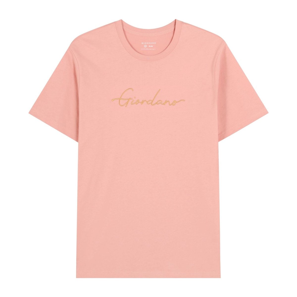 Men's Cotton Crewneck Tee With Signature Print - Giordano