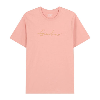 Men's Cotton Crewneck Tee With Signature Print - Giordano