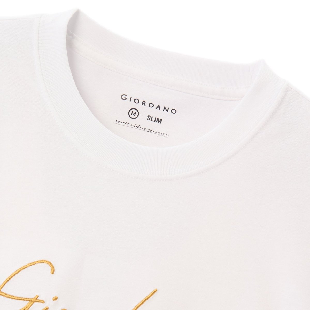 Men's Cotton Crewneck Tee With Signature Print - Giordano