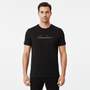 Giordano Men's Cotton Crewneck Tee With Signature Print - Premium Print Tee