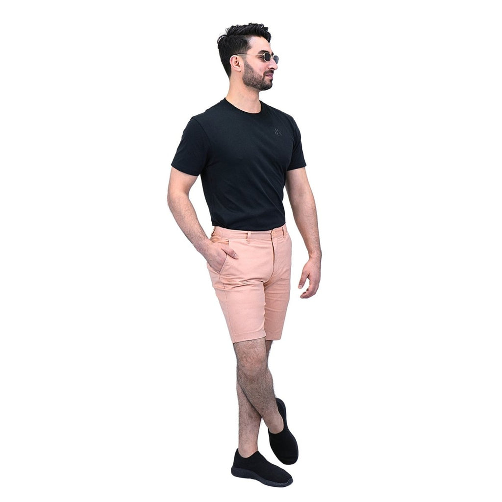 Giordano Men's Cotton Elastane Twill Low Rise Slim Fit Bermuda Shorts - Premium Shorts