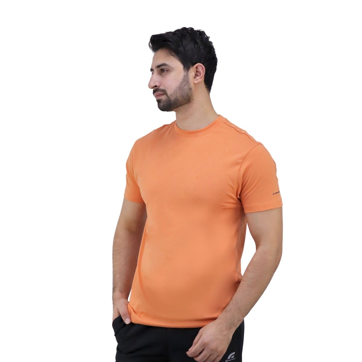 Men's Cotton Jersey Crew Neck Slim Fit Tee - Giordano