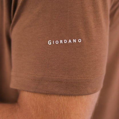 Men's Cotton Jersey Crew Neck Slim Fit Tee - Giordano