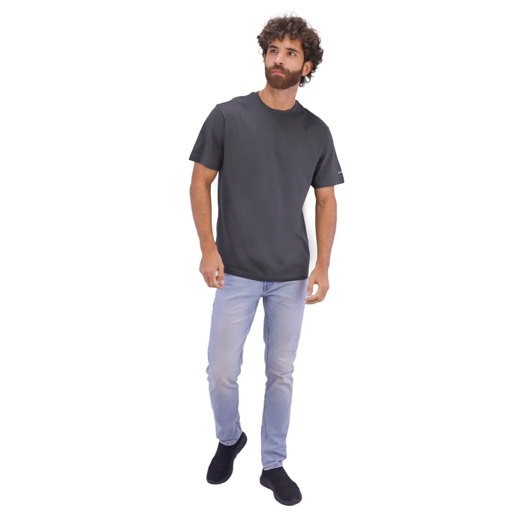 Giordano Men's Cotton Jersey Crew Neck Slim Fit Tee - Premium Tee