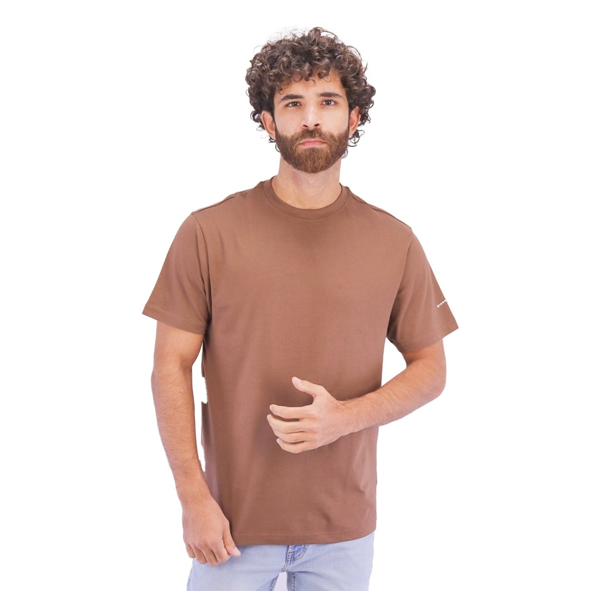Men's Cotton Jersey Crew Neck Slim Fit Tee - Giordano