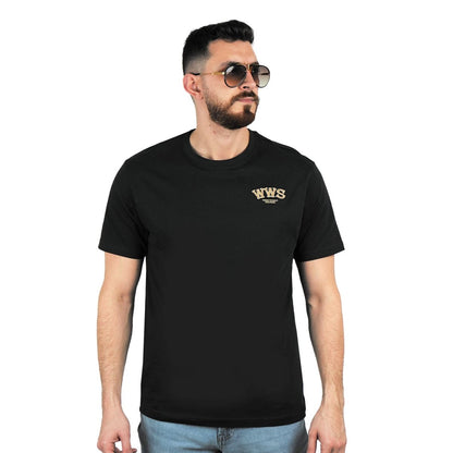 Men's Cotton Jersey Crewneck Short Sleeve Slim Fit Wws Print Tee - Giordano