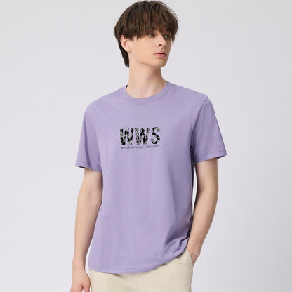 Men's Cotton Jersey Crewneck Short Sleeve Slim Fit Wws Print Tee - Giordano
