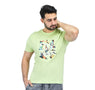 Giordano Men's Cotton Jersey Crewneck Short Sleeve Slim Fit Wws Print Tee - Premium Print Tee