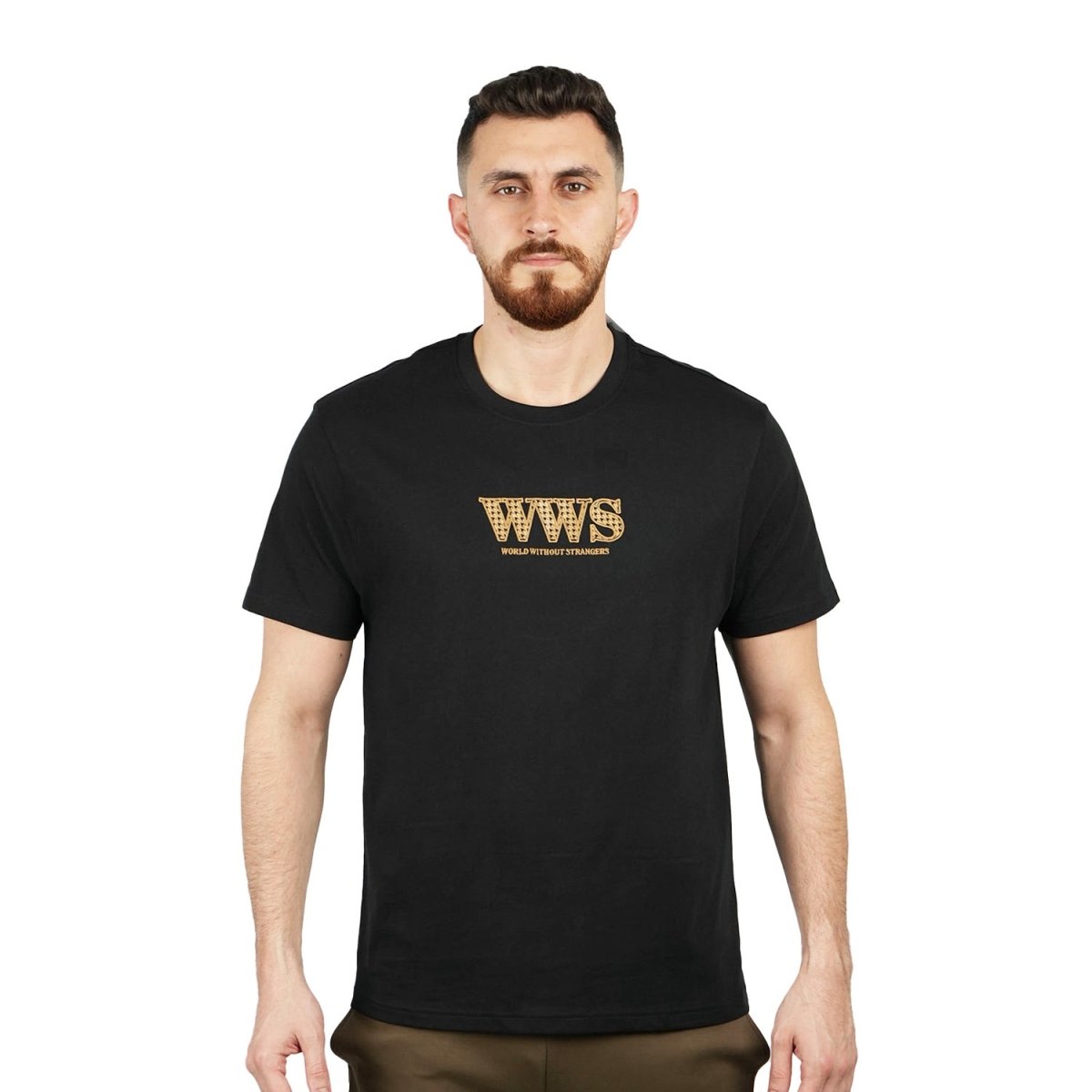 Men's Cotton Jersey Crewneck Short Sleeve Slim Fit Wws Print Tee - Giordano