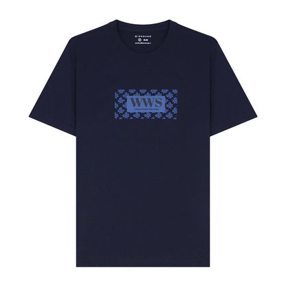 Men's Cotton Jersey Crewneck Short Sleeve Slim Fit Wws Print Tee - Giordano