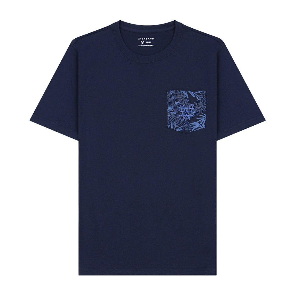 Giordano Men's Cotton Jersey Crewneck Short Sleeve Slim Fit Wws Print Tee - Premium Print Tee