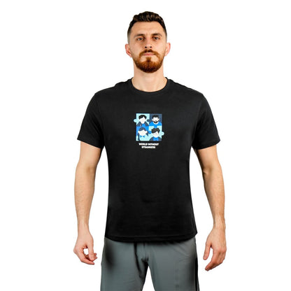 Men's Cotton Jersey Crewneck Short Sleeve Slim Fit Wws Print Tee - Giordano