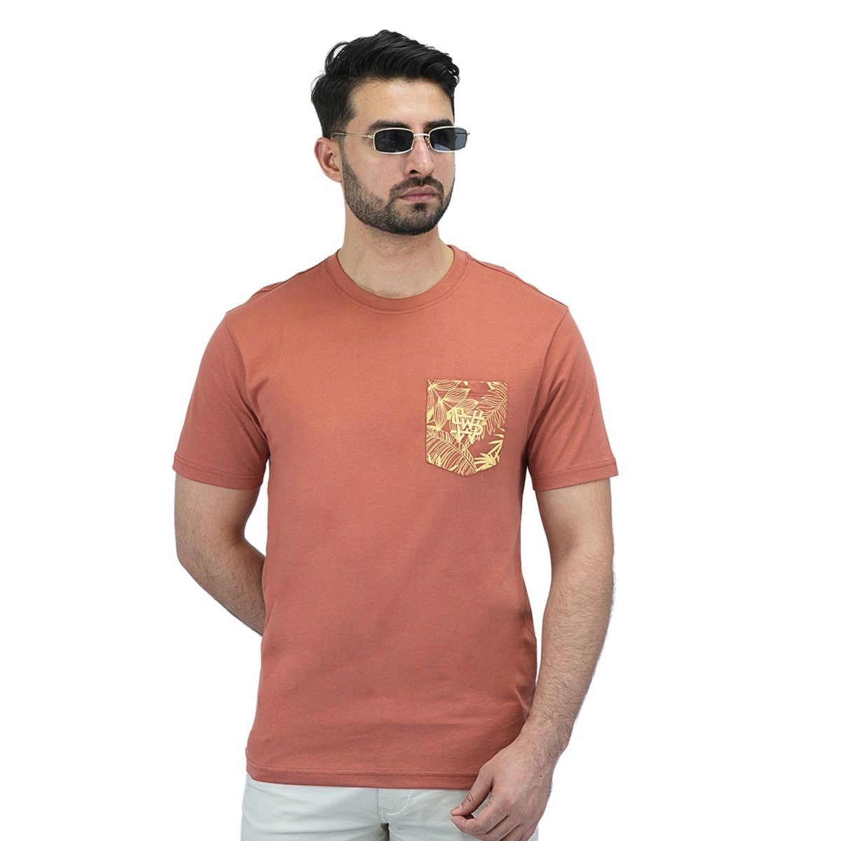 Men's Cotton Jersey Crewneck Short Sleeve Slim Fit Wws Print Tee - Giordano
