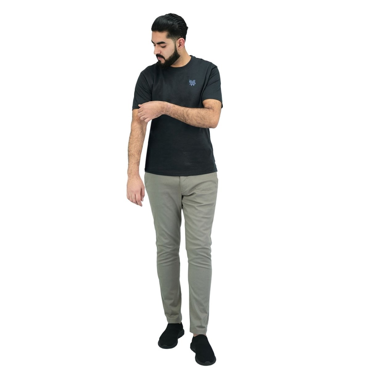 Men's Cotton Jersey Crewneck Short Sleeve Slim Fit Wws Print Tee - Giordano