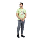 Giordano Men's Cotton Jersey Crewneck Short Sleeve Slim Fit Wws Print Tee - Premium Print Tee