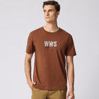 Giordano Men's Cotton Jersey Crewneck Short Sleeve Slim Fit Wws Print Tee - Premium Print Tee
