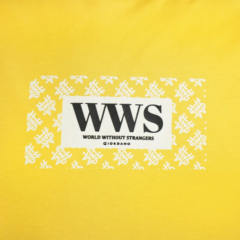 Men's Cotton Jersey Crewneck Short Sleeve Slim Fit Wws Print Tee S - Shop Giordano
