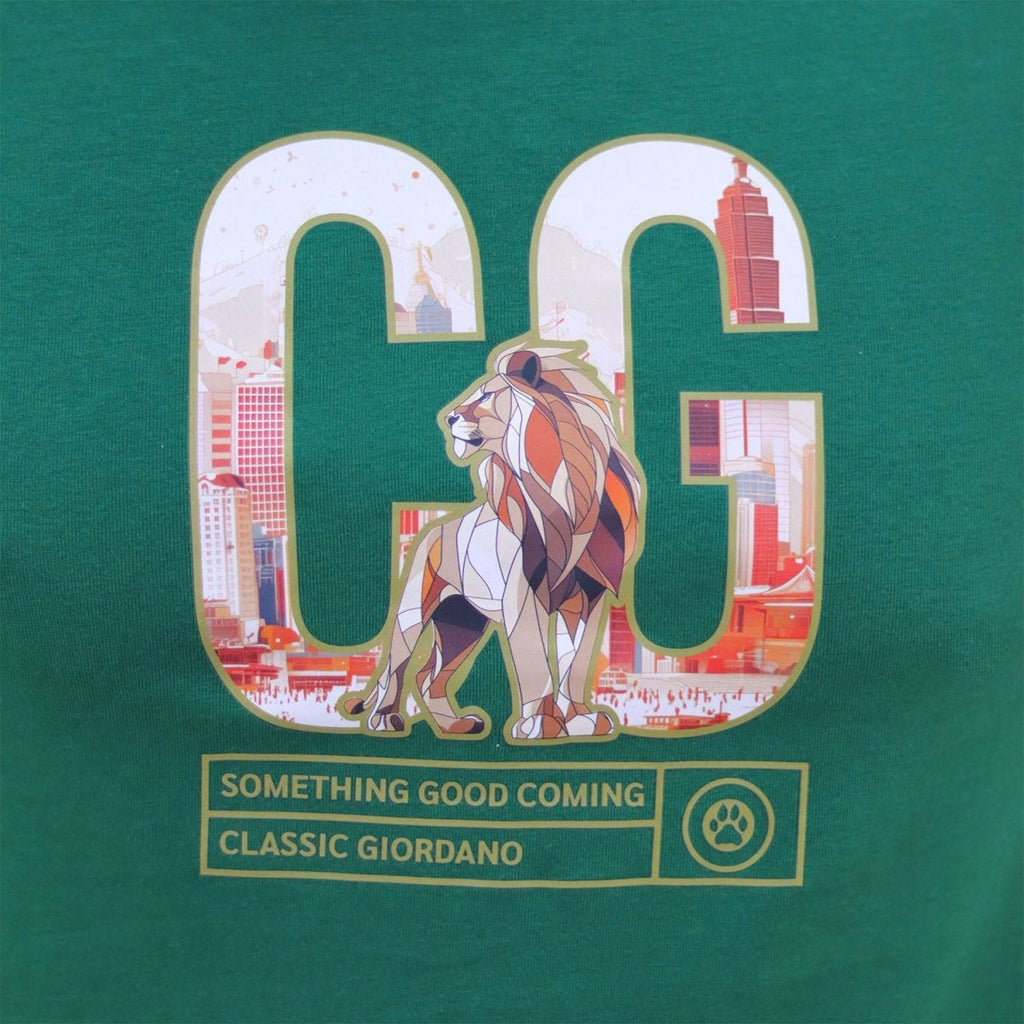 Giordano Men's Cotton Jersey Print Tee (Ai Tee) - Premium Print Tee