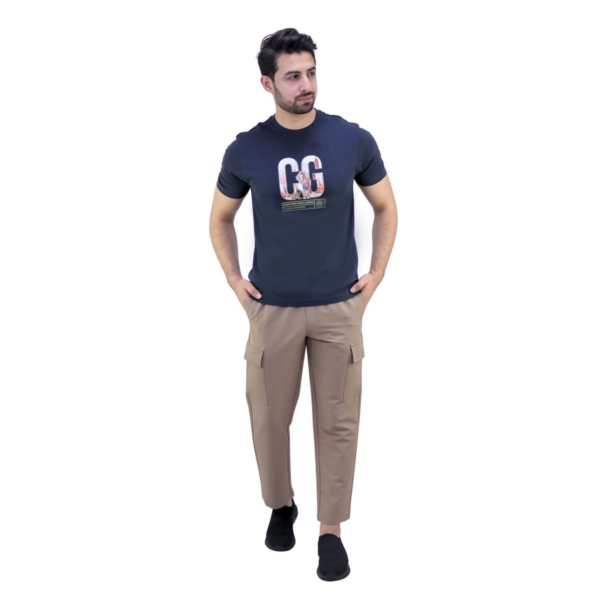 Men's Cotton Jersey Print Tee (Ai Tee) S - Shop Giordano