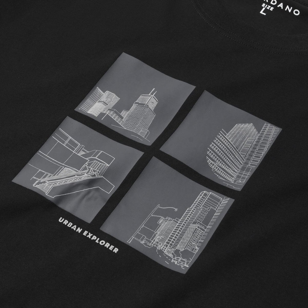 Men's Cotton Jersey Print Tee S - Shop Giordano