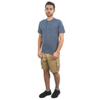 Men's Cotton Jersey Slim Fit Henley Tee S - Shop Giordano