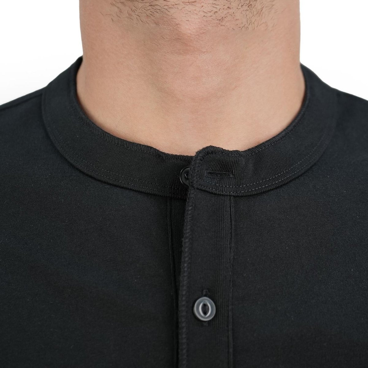 Men's Cotton Jersey Slim Fit Henley Tee - Giordano