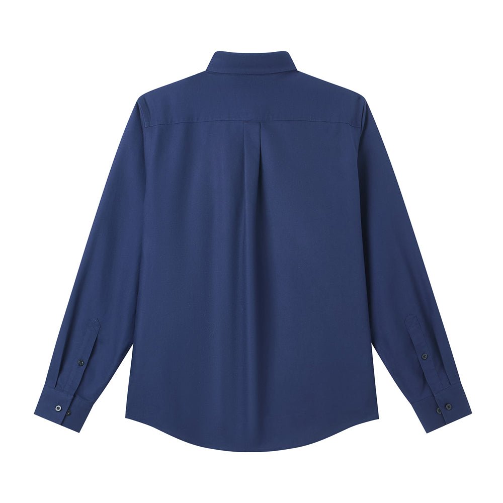 Men’S Cotton Long - Sleeve Wrinkle - Free Shirt S - Shop Giordano