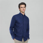 Men’S Cotton Long - Sleeve Wrinkle - Free Shirt S - Shop Giordano