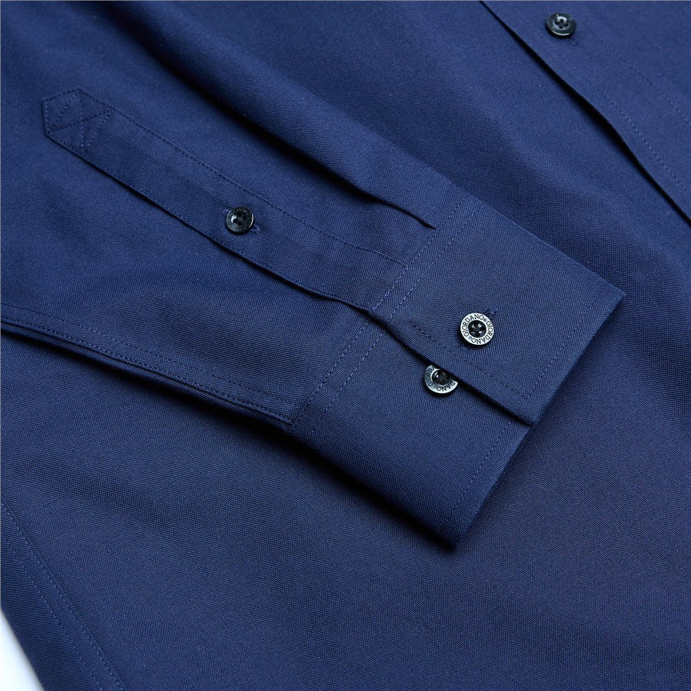 Men’S Cotton Long - Sleeve Wrinkle - Free Shirt S - Shop Giordano