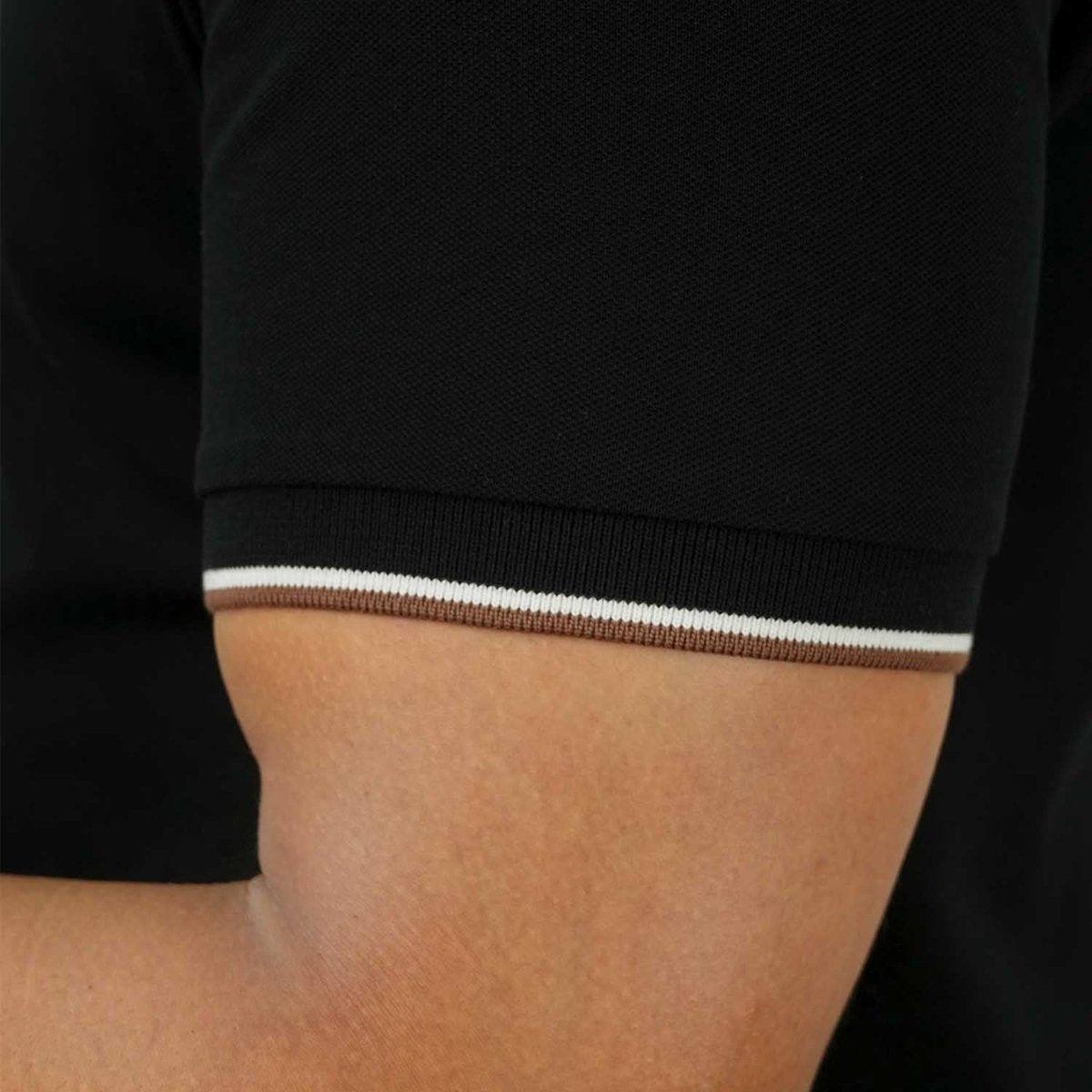 Men's Cotton Lycra Pique Polo - Slim Fit, Eagle Embroidery - Giordano