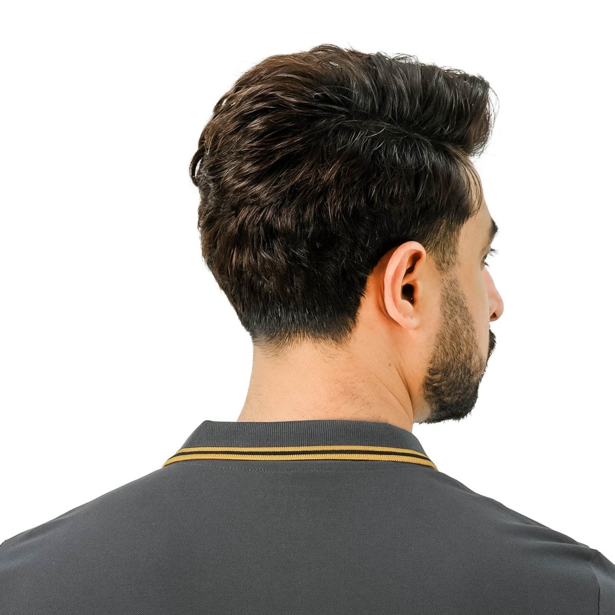 Men's Cotton Lycra Pique Polo - Slim Fit, Eagle Embroidery - Giordano