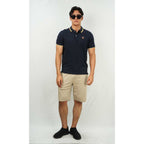 Men's Cotton Lycra Pique Polo - Slim Fit, Eagle Embroidery S - Shop Giordano