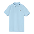 Men's Cotton Lycra Pique Polo - Slim Fit, Eagle Embroidery S - Shop Giordano