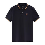 Men's Cotton Lycra Pique Polo - Slim Fit, Eagle Embroidery S - Shop Giordano