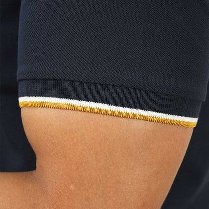 Men's Cotton Lycra Pique Polo - Slim Fit, Eagle Embroidery - Giordano