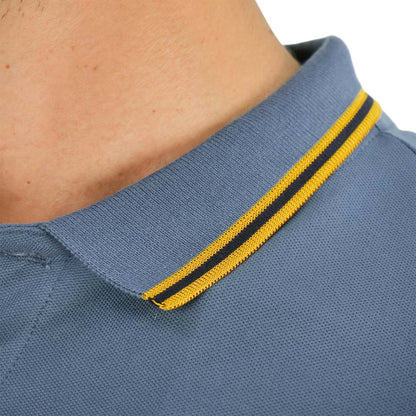 Men's Cotton Lycra Pique Polo - Slim Fit, Eagle Embroidery - Giordano