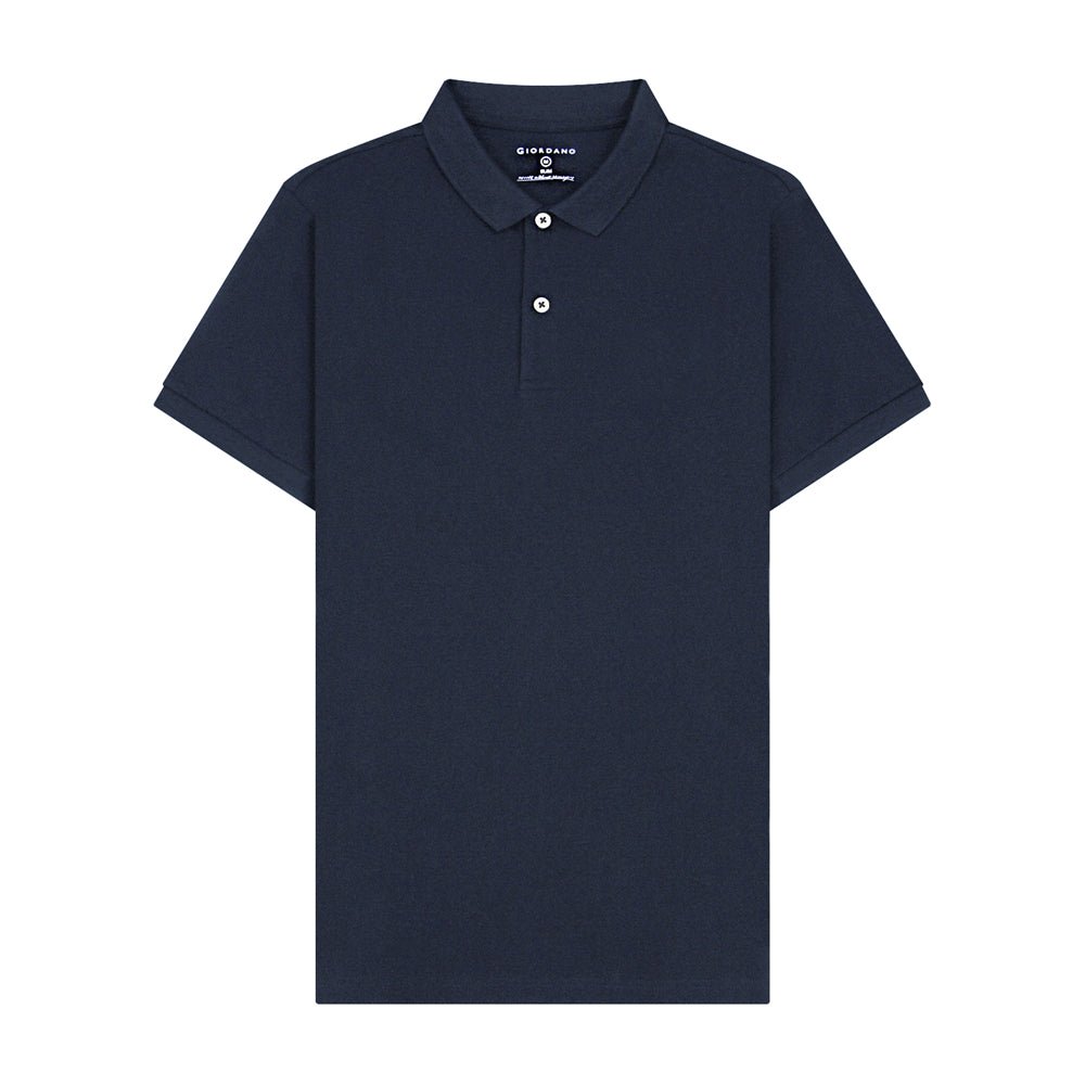 Men's Cotton Lycra Pique Slim Fit Polo - Giordano