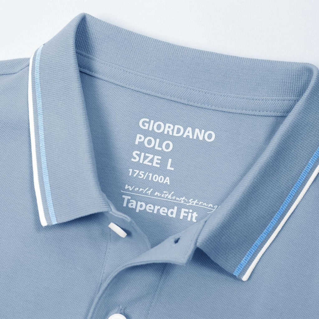 Men's Cotton Lycra Pique Slim Fit Polo S - Shop Giordano