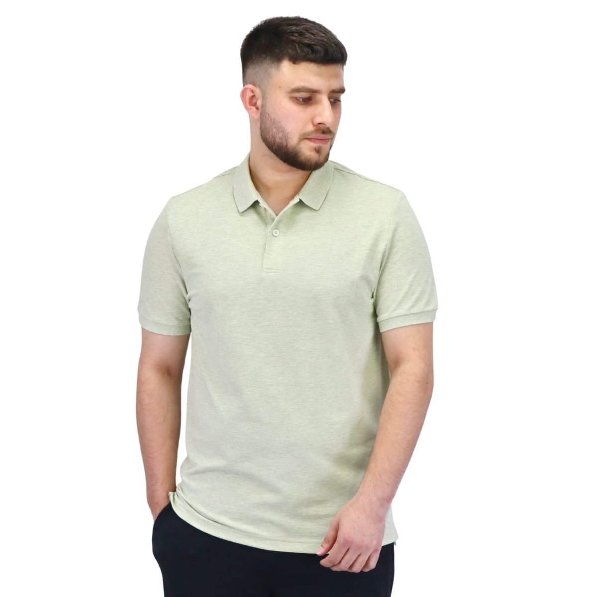 Men's Cotton Lycra Pique Slim Fit Polo - Giordano