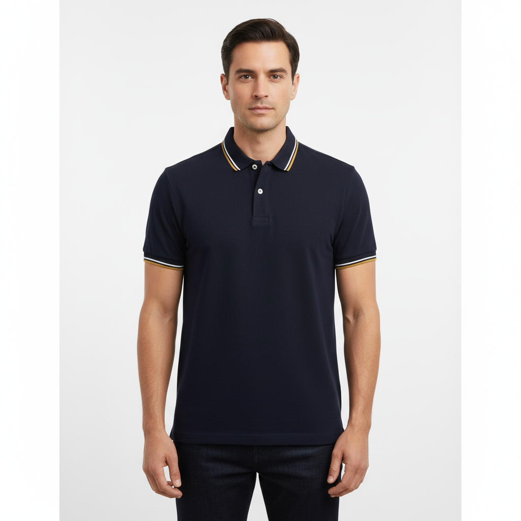 Men's Cotton Lycra Pique Slim Fit Polo