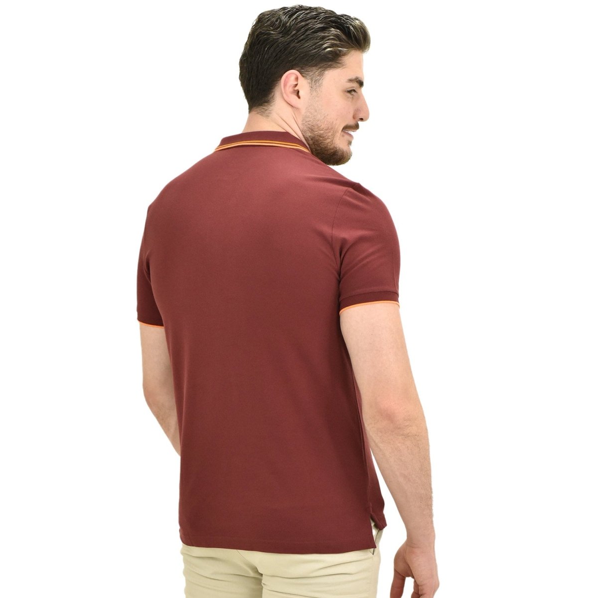 Men's Cotton Lycra Pique Slim Fit Polo S - Shop Giordano