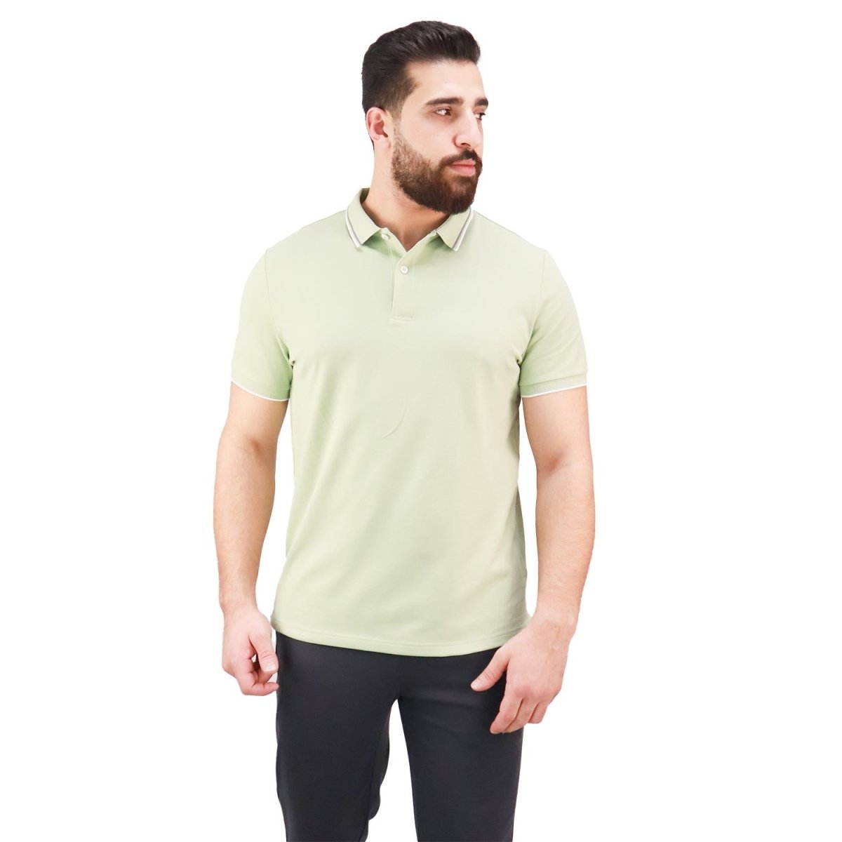 Giordano Men's Cotton Lycra Pique Slim Fit Polo - Premium Polo