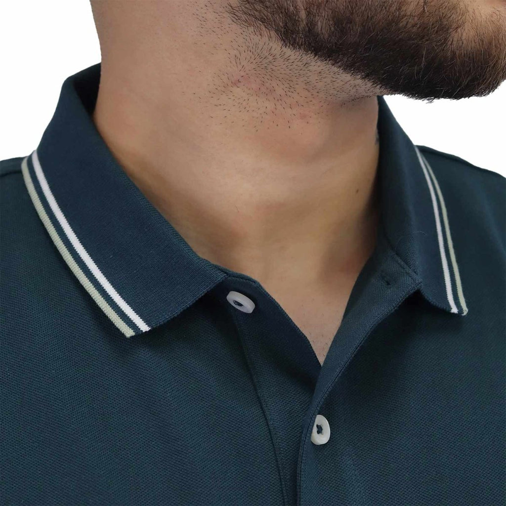 Men's Cotton Lycra Pique Slim Fit Polo S - Shop Giordano