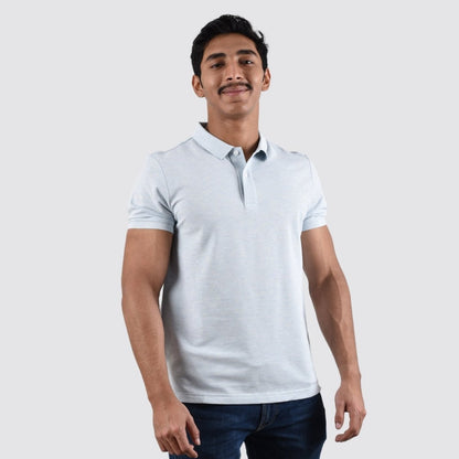 Men's Cotton Lycra Pique Slim Fit Polo - Giordano