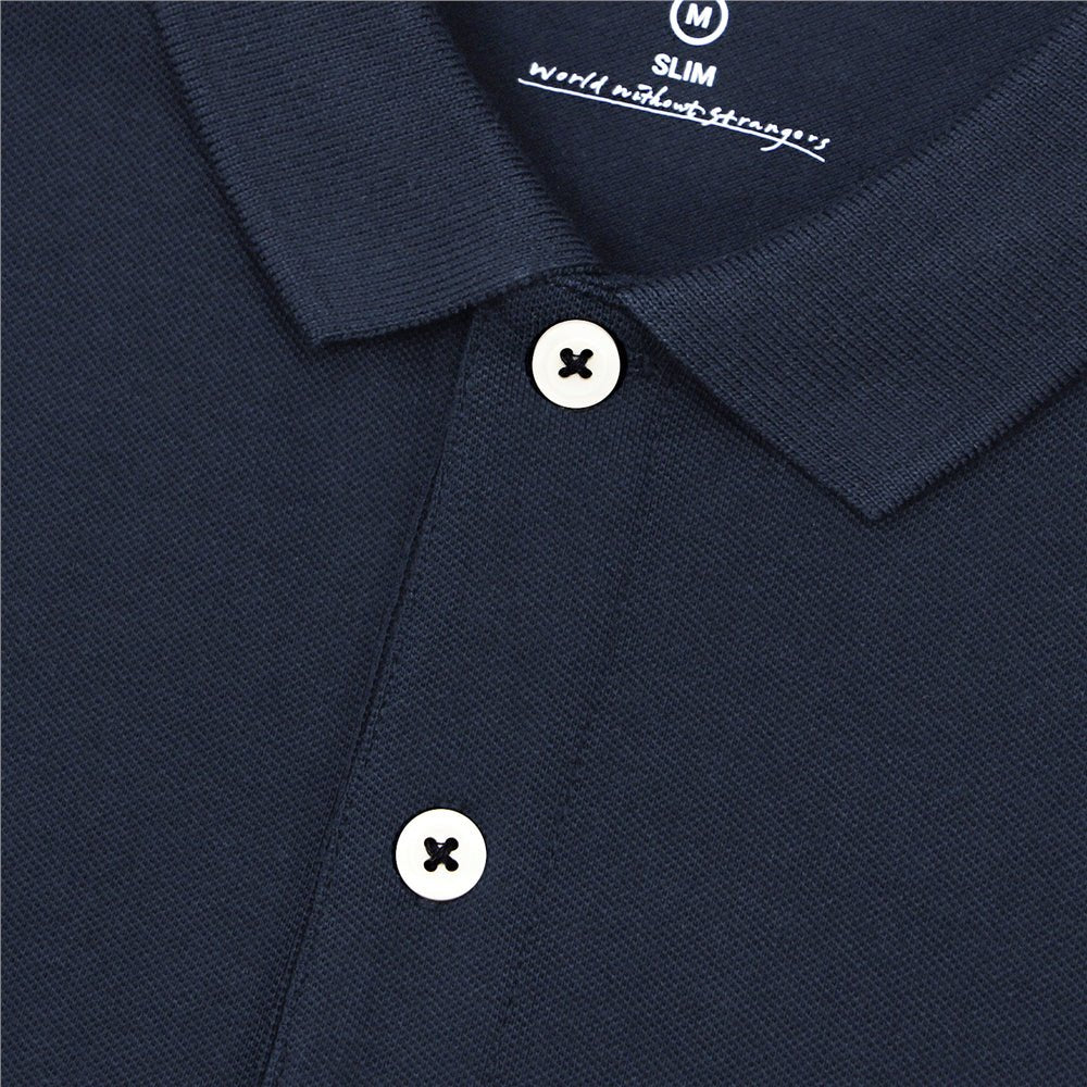 Men's Cotton Lycra Pique Slim Fit Polo - Giordano