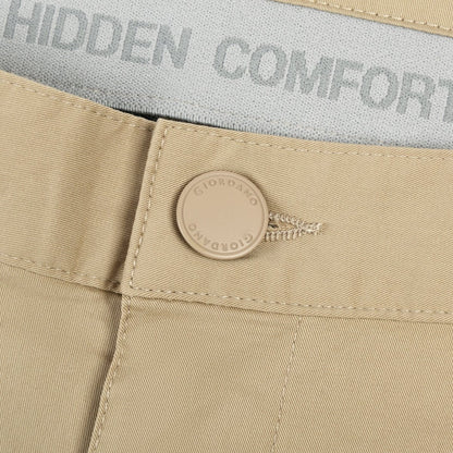Men's Cotton Nylon Spandex Twill Low Rise Slim Fit Shorts - Giordano