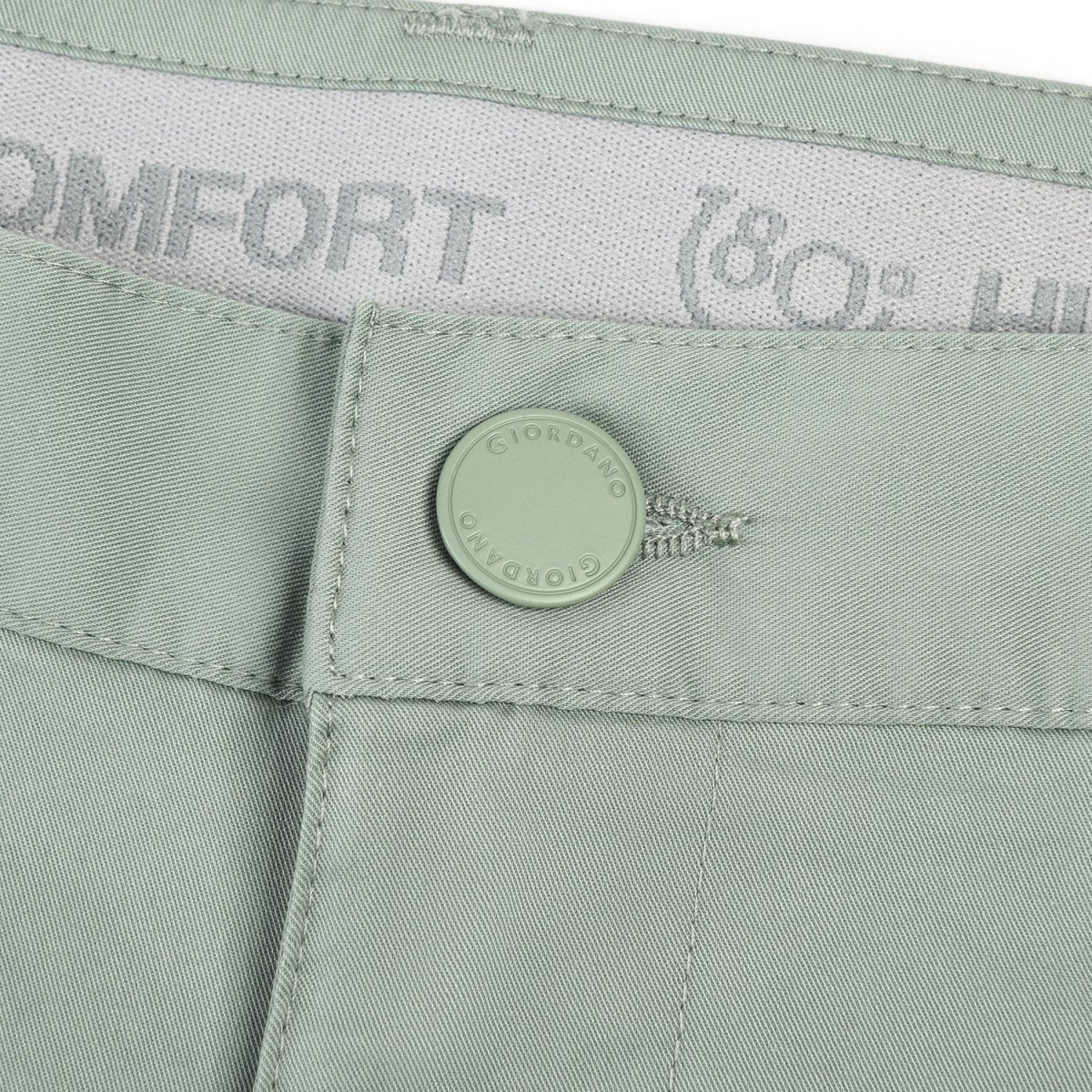 Men's Cotton Nylon Spandex Twill Low Rise Slim Fit Shorts - Giordano